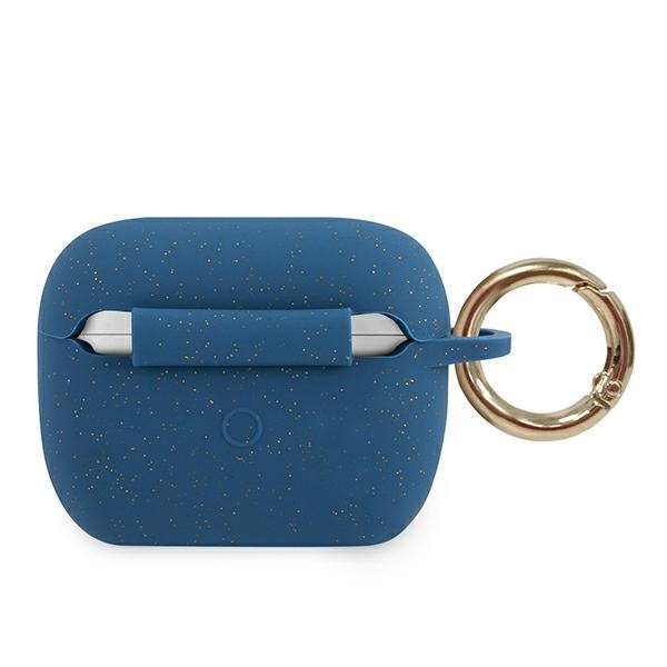 Kryt Guess GUACAPSILGLBL Apple AirPods Pro cover blue Silicone Glitter