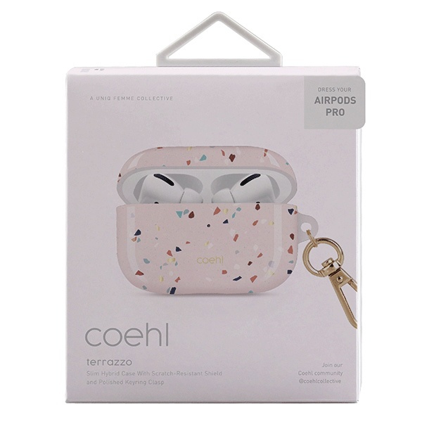 Kryt UNIQ Coehl Terrazzo Apple AirPods Pro blush pink