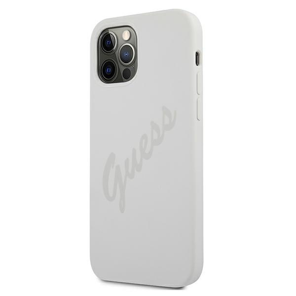 Kryt Guess GUHCP12LLSVSCR Apple iPhone 12 Pro Max cream hardcase Script Vintage