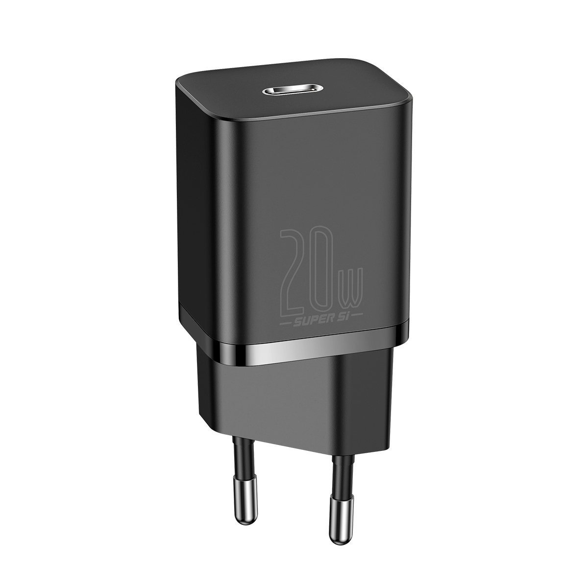 Síťová nabíječka Baseus Super Si Quick Charger 1C 20W with USB-C cable for Lightning 1m (black)