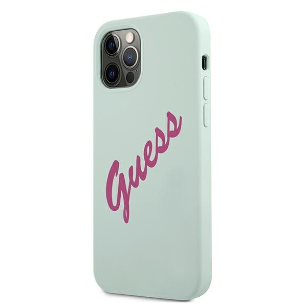 Kryt Guess GUHCP12LLSVSBF Apple iPhone 12 Pro Max blue fuschia hardcase Silicone Vintage