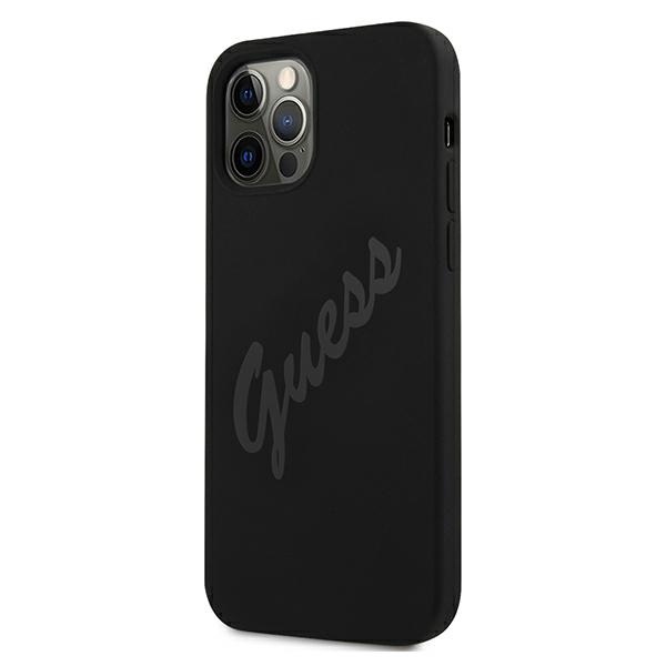 Kryt Guess GUHCP12LLSVSBK Apple iPhone 12 Pro Max black hardcase Script Vintage