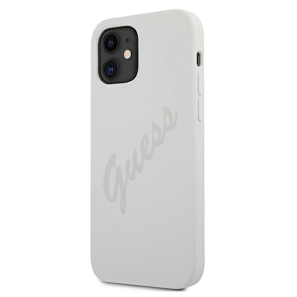 Kryt Guess GUHCP12SLSVSCR Apple iPhone 12 mini cream hardcase Script Vintage
