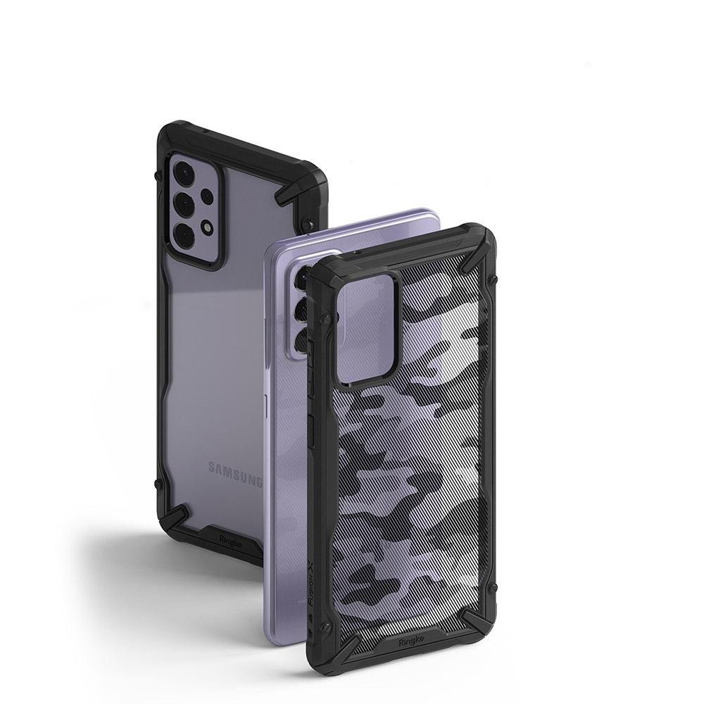Kryt Ringke Fusion-X Design Samsung Galaxy A72 5G Camo Black
