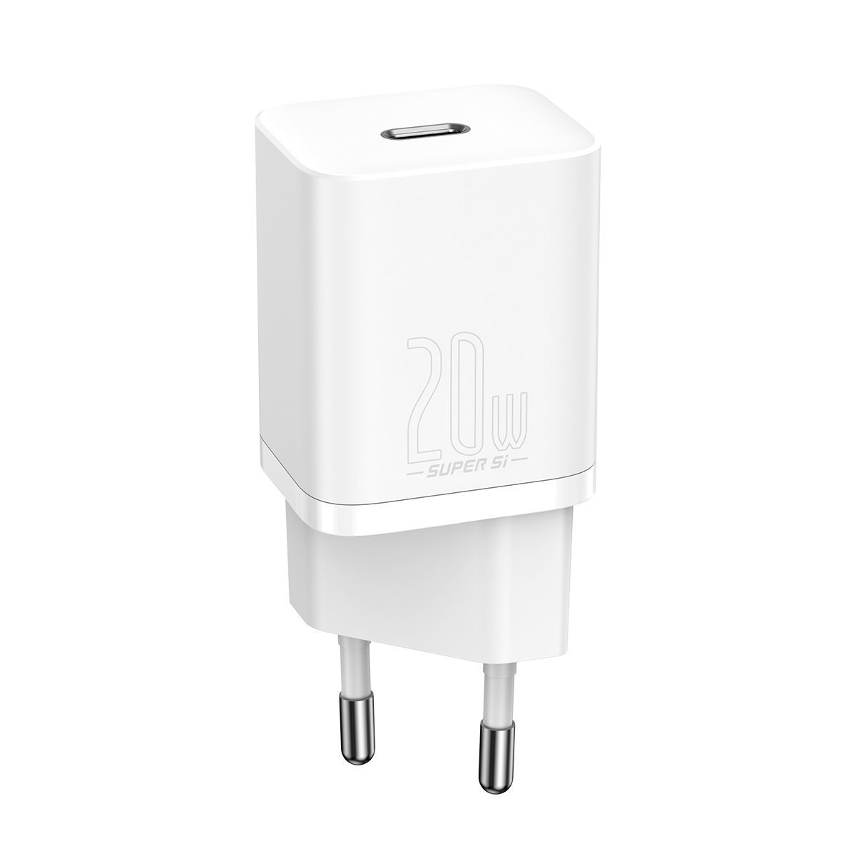 Síťová nabíječka Baseus Super Si Quick Charger 1C 20W with USB-C cable for Lightning 1m (white)
