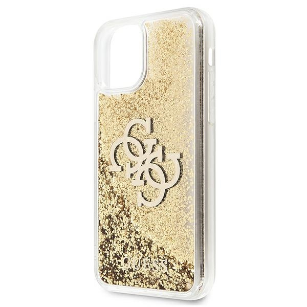 Kryt Guess GUHCN61LG4GGO Apple iPhone 11 gold hardcase 4G Big Liquid Glitter