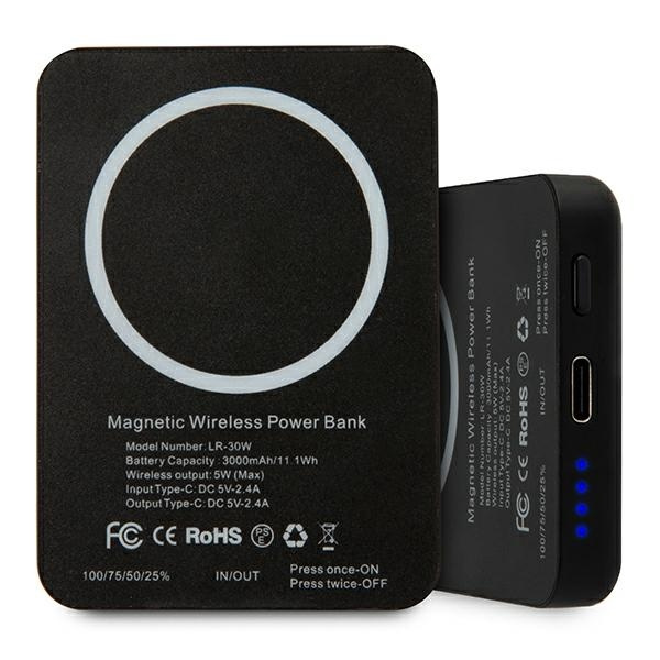 Karl Lagerfeld Wireless Charger Powerbank KLPBMSOIBK 3000mAh MagSafe