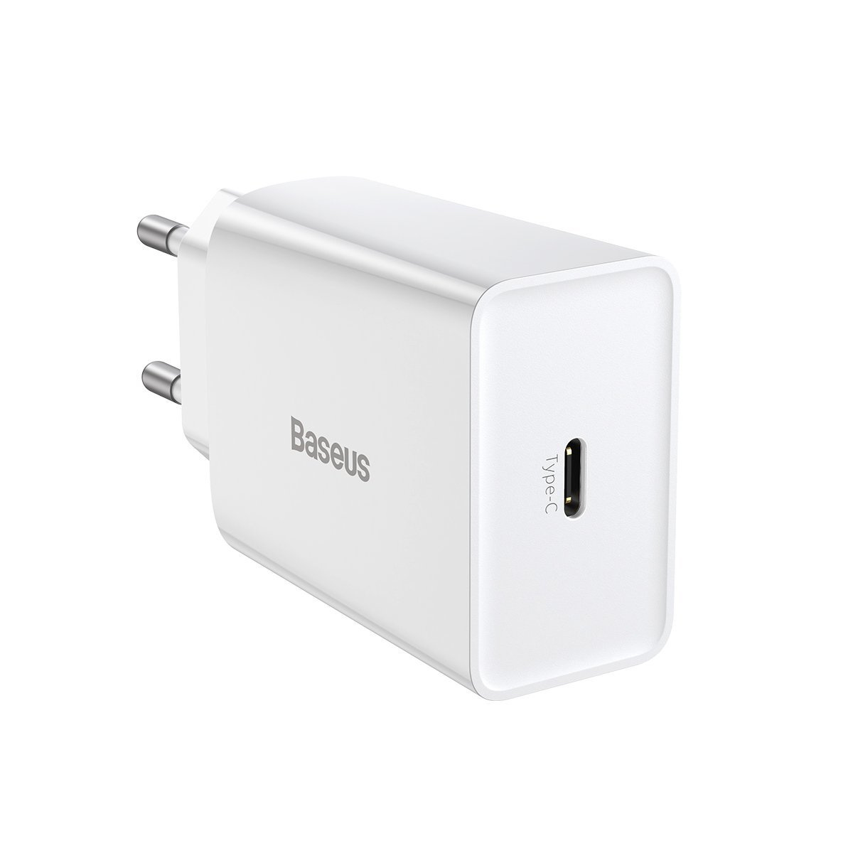 Síťová nabíječka Baseus Speed Mini Quick Charger, USB-C, PD, 3A, 20W (white)
