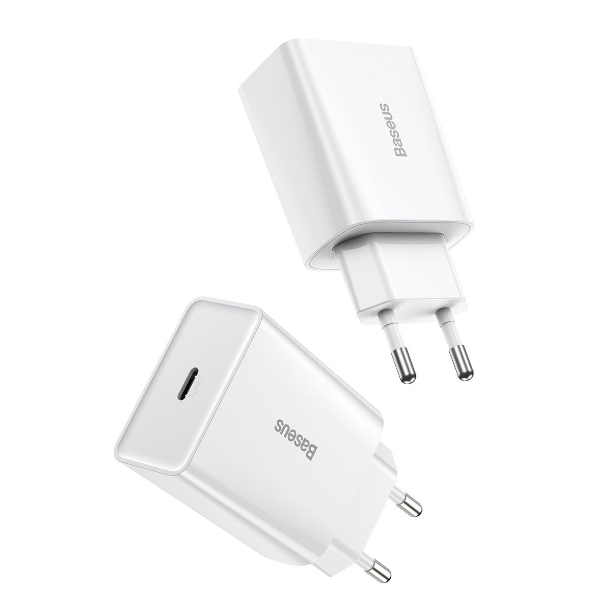 Síťová nabíječka Baseus Speed Mini Quick Charger, USB-C, PD, 3A, 20W (white)