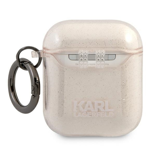 Kryt Karl Lagerfeld KLA2UCHGD Apple AirPods cover gold Glitter Choupette