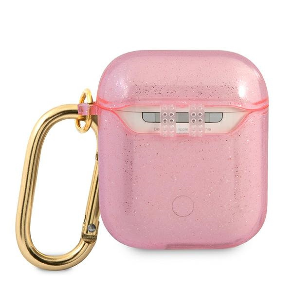 Kryt Guess GUA2UCG4GP Apple AirPods cover pink Glitter Collection