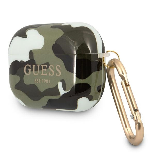 Kryt Guess GUAPUCAMA Apple AirPods Pro cover khaki Camo Collection