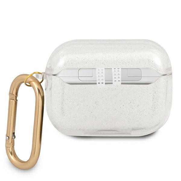 Kryt Guess GUAPUCG4GT Apple AirPods Pro cover Transparent Glitter Collection