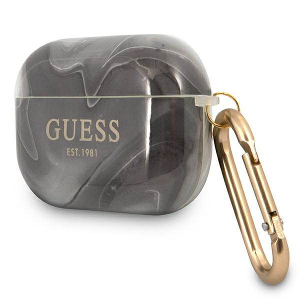 Kryt Guess GUAPUNMK Apple AirPods Pro cover black Marble Collection