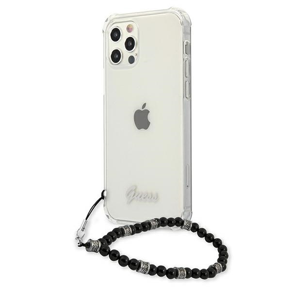 Kryt Guess GUHCP12LKPSBK Apple iPhone 12 Pro Max Transparent hardcase Black Pearl