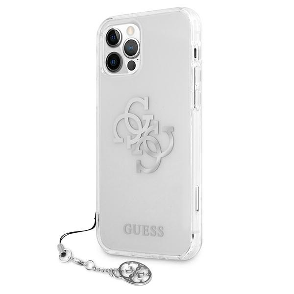 Kryt Guess GUHCP12LKS4GSI Apple iPhone 12 Pro Max Transparent hardcase 4G Silver Charms Collection