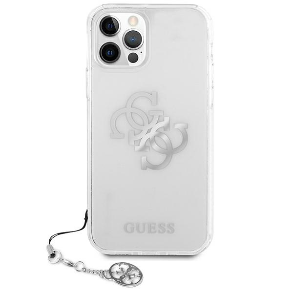 Kryt Guess GUHCP12LKS4GSI Apple iPhone 12 Pro Max Transparent hardcase 4G Silver Charms Collection