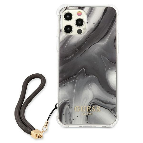 Kryt Guess GUHCP12LKSMAGR Apple iPhone 12 Pro Max grey hardcase Marble Collection