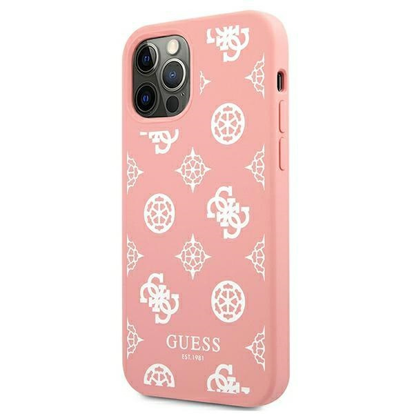 Kryt Guess GUHCP12LLSPEWPI Apple iPhone 12 Pro Max pink hard case Peony Collection