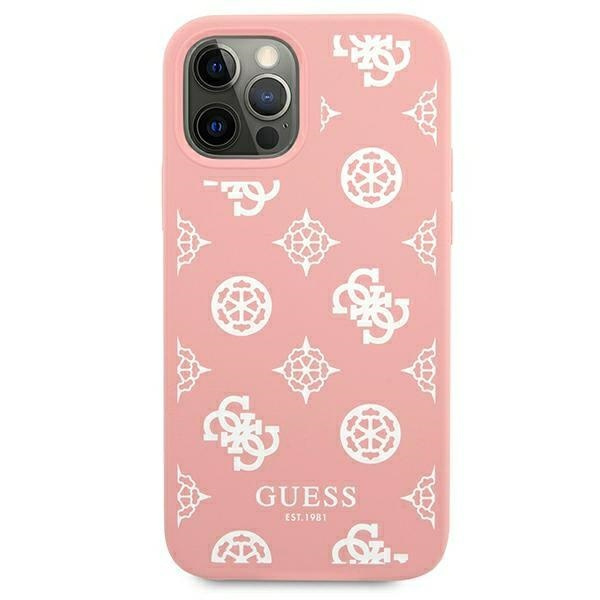 Kryt Guess GUHCP12LLSPEWPI Apple iPhone 12 Pro Max pink hard case Peony Collection