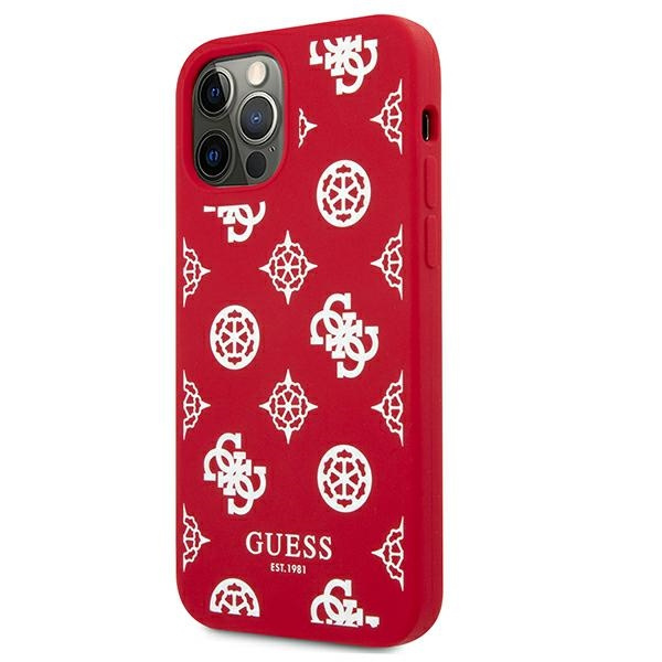 Kryt Guess GUHCP12LLSPEWRE Apple iPhone 12 Pro Max red hard case Peony Collection