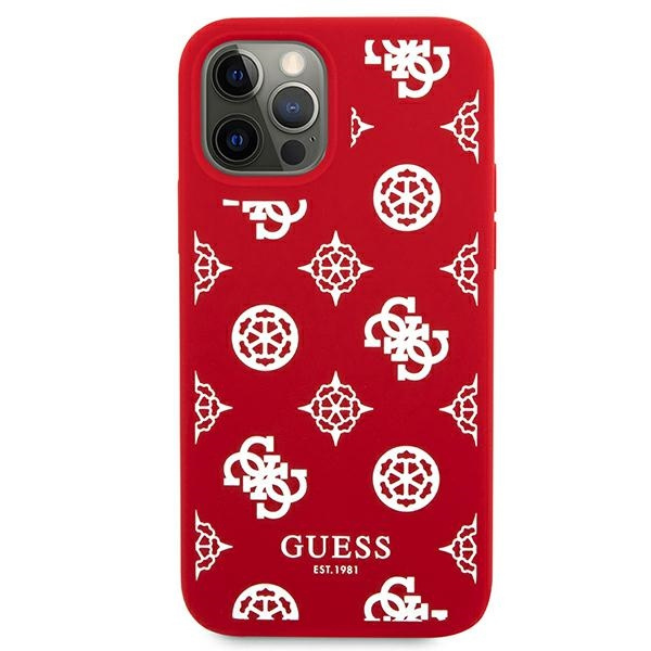 Kryt Guess GUHCP12LLSPEWRE Apple iPhone 12 Pro Max red hard case Peony Collection