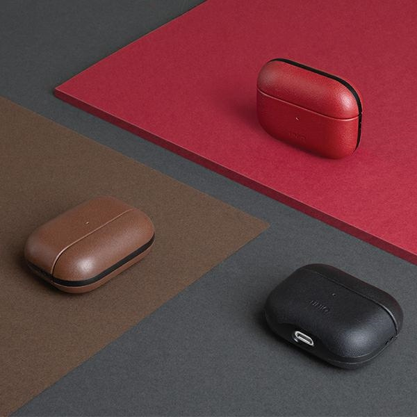 Kryt UNIQ Terra Apple AirPods Pro Genuine Leather olive