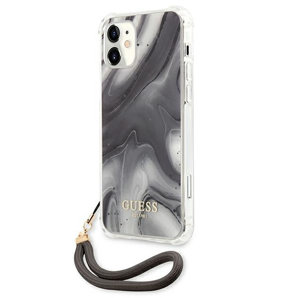 Kryt Guess GUHCP12SKSMAGR Apple iPhone 12 mini grey hardcase Marble Collection
