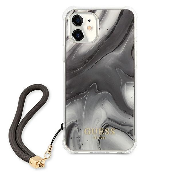 Kryt Guess GUHCP12SKSMAGR Apple iPhone 12 mini grey hardcase Marble Collection