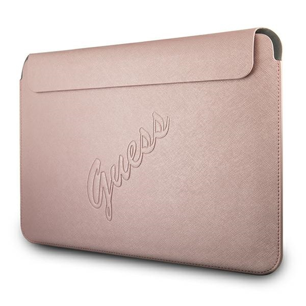 Kryt Guess Sleeve GUCS13PUSASPI 13 inch pink Saffiano Script