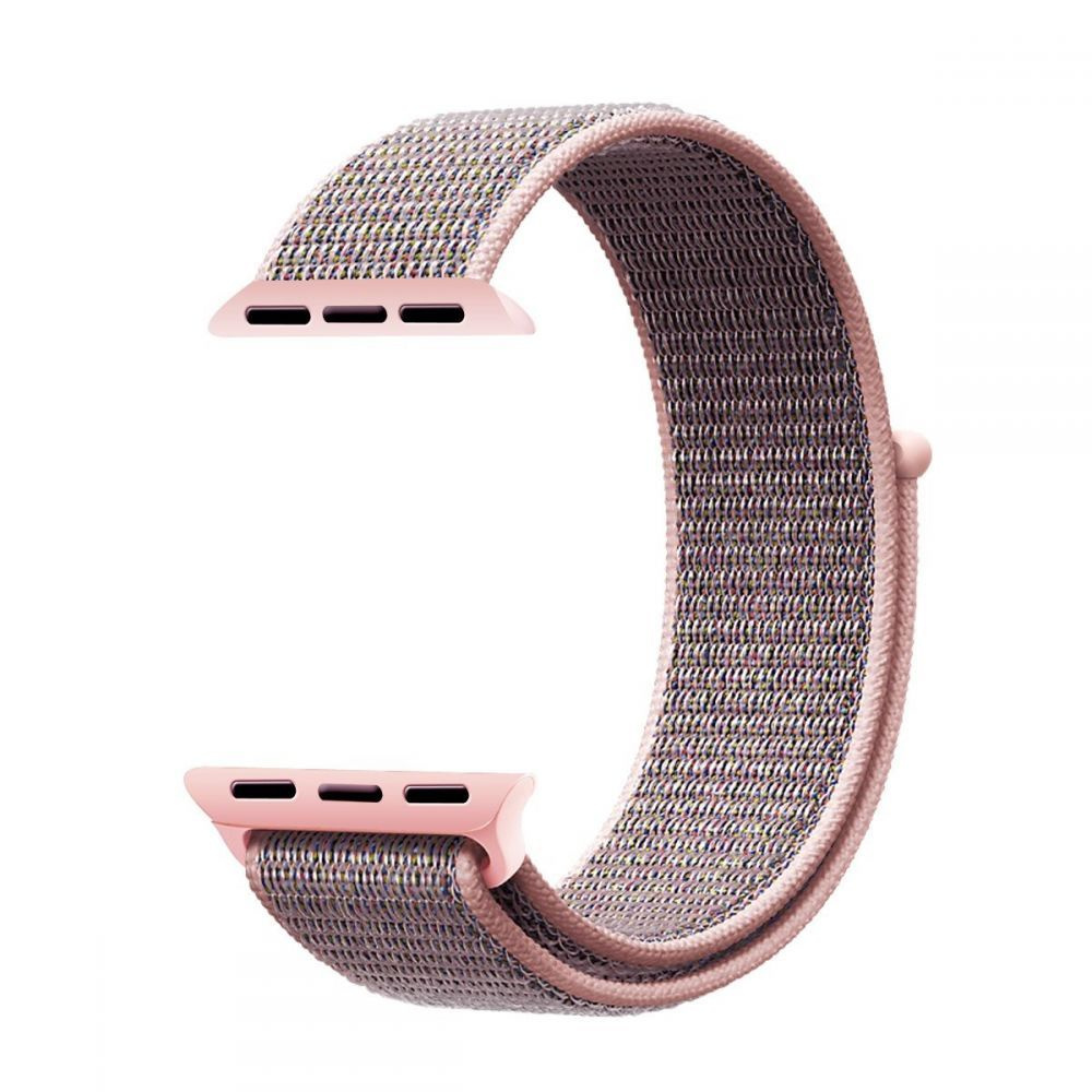 Kryt Belt Tech-Protect Nylon Apple Watch 4/5/6/7/SE/8/9/10 40/41/42mm Pink Sand