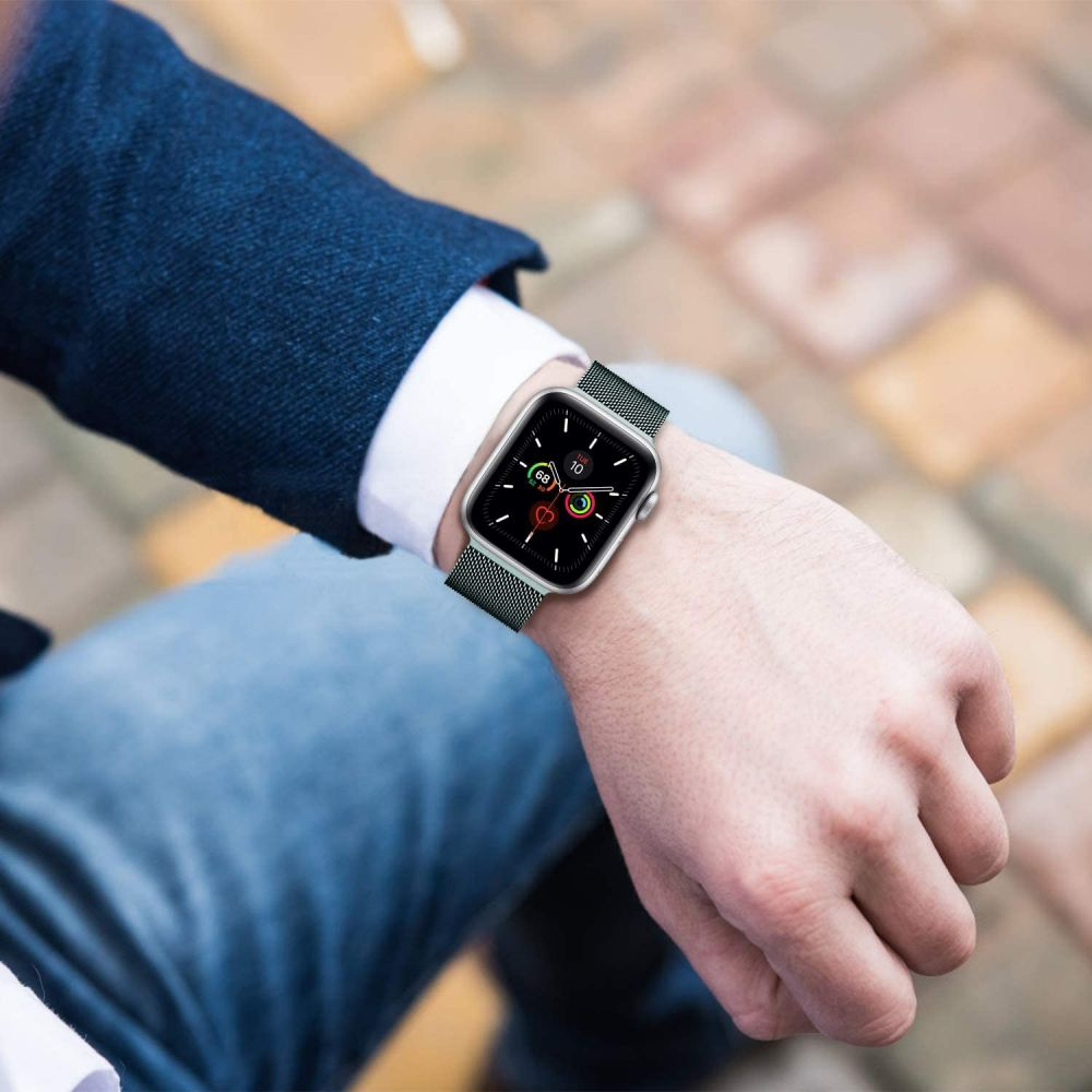 Kryt Bracelet Tech-Protect Milaneseband Apple Watch 4/5/6/7/SE 44/45mm Black