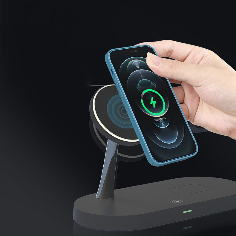 Bezdrátová nabíječka Tech-Protect A12 3in1 Magnetic Magsafe Wireless Charger Black