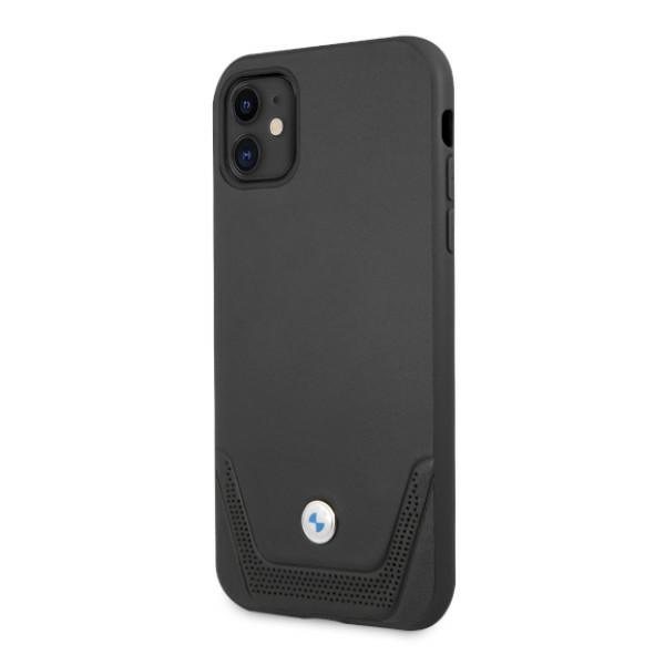Kryt BMW BMHCN61RSWPK Apple iPhone 11 black hardcase Leather Perforate