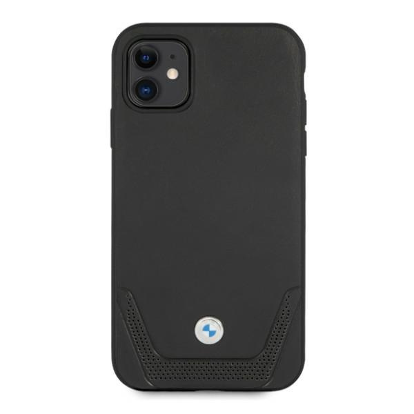 Kryt BMW BMHCN61RSWPK Apple iPhone 11 black hardcase Leather Perforate