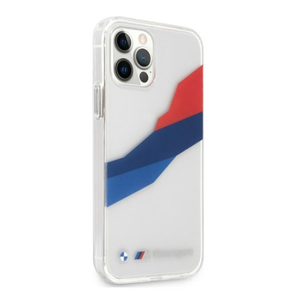 Kryt BMW BMHCP12LSKTGT Apple iPhone 12 Pro Max transparent hardcase Motorsport Tricolor