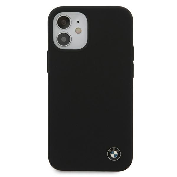 Kryt BMW BMHCP12SSILBK Apple iPhone 12 mini black hardcase Silicone Signature