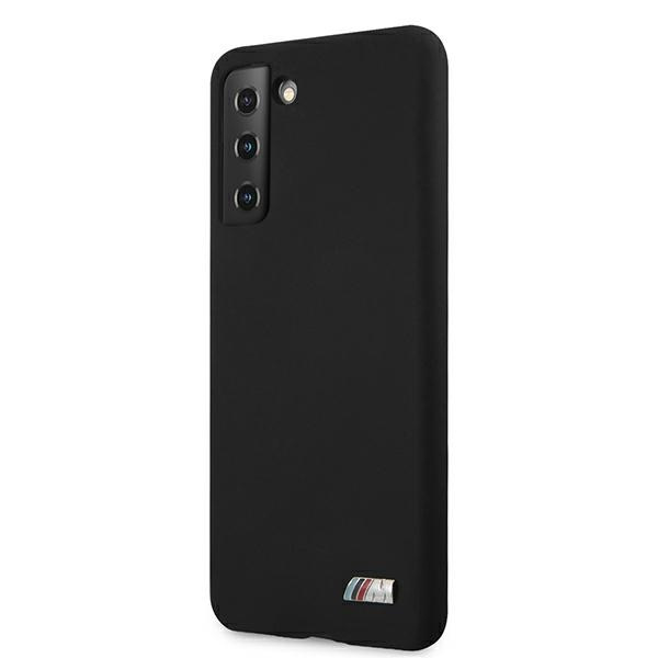 Kryt BMW BMHCS21MMSILBK Samsung Galaxy S21+ Plus black Silicone M Collection