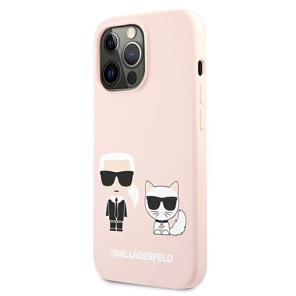 Kryt Karl Lagerfeld KLHCP13LSSKCI Apple iPhone 13 Pro hardcase light pink Silicone Karl & Choupette