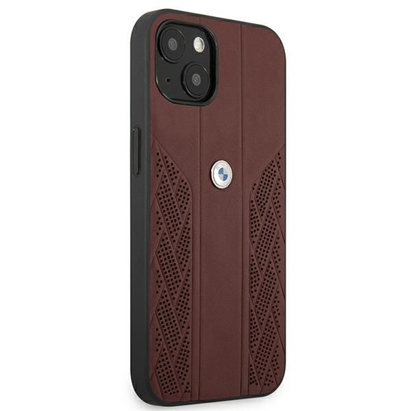 Kryt BMW BMHCP13SRSPPR Apple iPhone 13 mini red hardcase Leather Curve Perforate