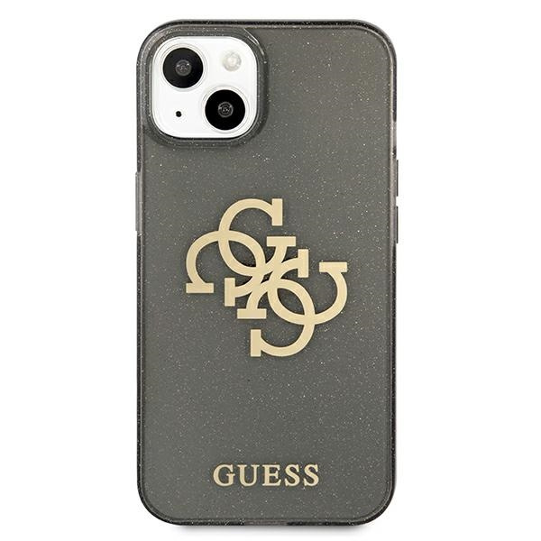 Kryt Guess GUHCP13SPCUGL4GBK Apple iPhone 13 mini black hard case Glitter 4G Big Logo