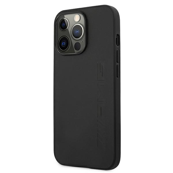 Kryt Mercedes AMG AMHCP13LDOLBK Apple iPhone 13 Pro black hardcase Leather Hot Stamped