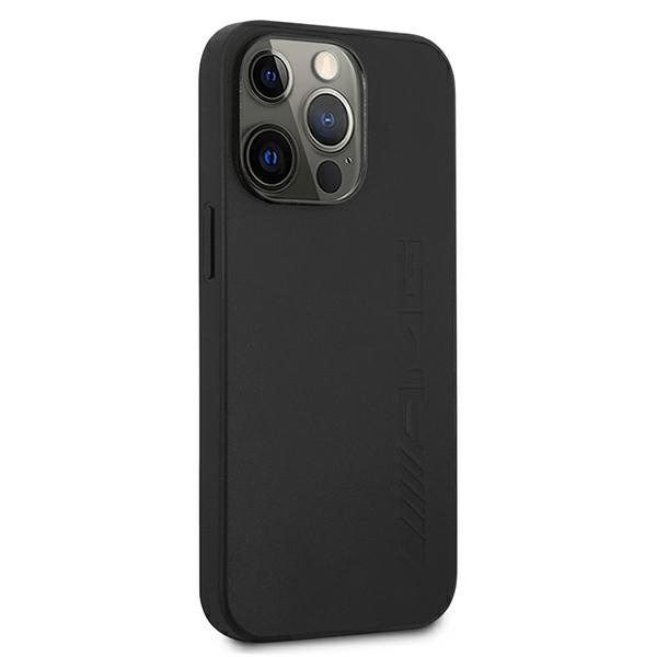 Kryt Mercedes AMG AMHCP13LDOLBK Apple iPhone 13 Pro black hardcase Leather Hot Stamped