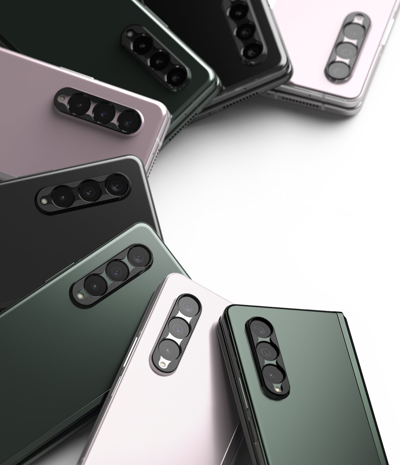 Kryt Ringke Camera Styling Samsung Galaxy Z Fold 3 Black