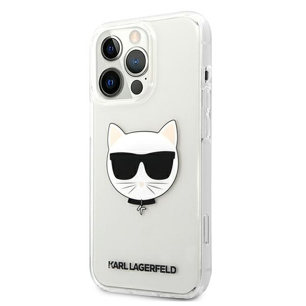 Kryt Karl Lagerfeld KLHCP13XCTR Apple iPhone 13 Pro Max hardcase transparent Choupette Head