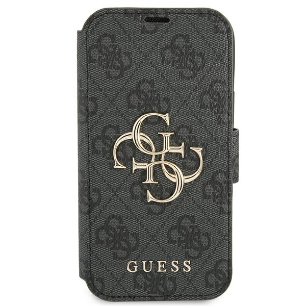 Kryt Guess GUBKP13X4GMGGR Apple iPhone 13 Pro Max grey book 4G Big Metal Logo