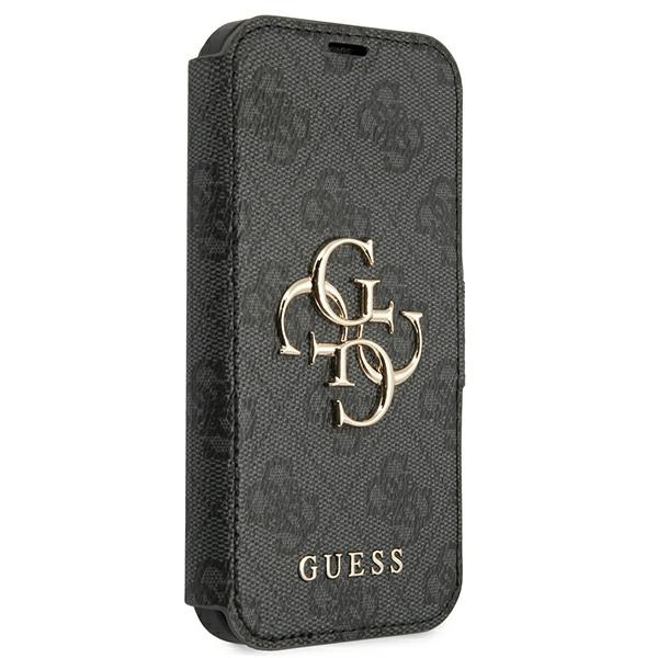 Kryt Guess GUBKP13X4GMGGR Apple iPhone 13 Pro Max grey book 4G Big Metal Logo