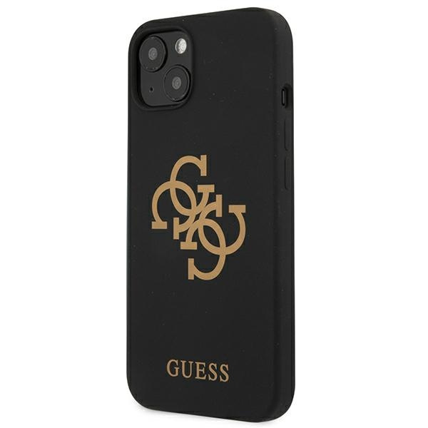 Kryt Guess GUHCP13SLS4GGBK Apple iPhone 13 mini black hard case Silicone 4G Logo