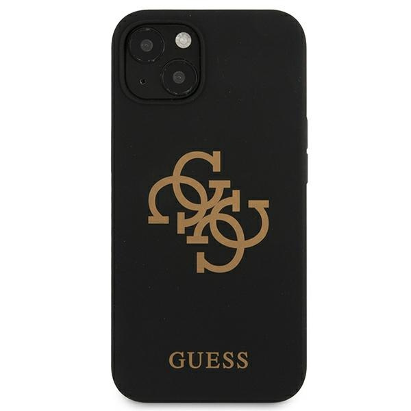 Kryt Guess GUHCP13SLS4GGBK Apple iPhone 13 mini black hard case Silicone 4G Logo