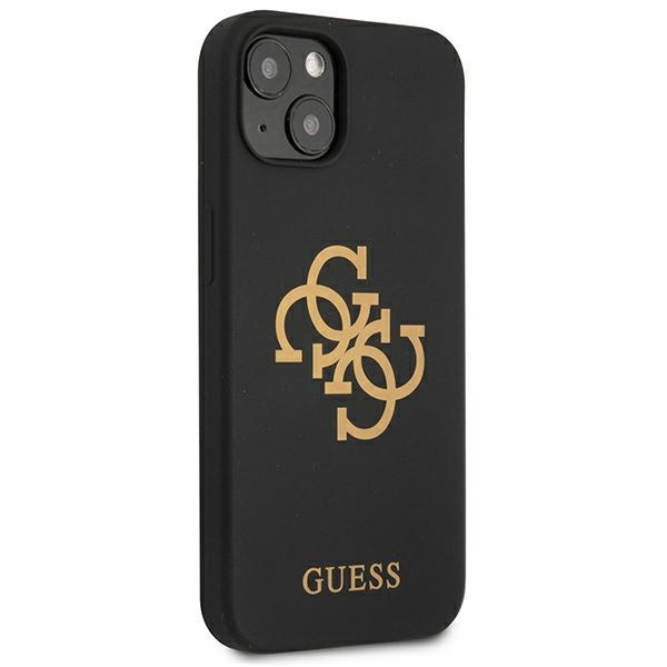 Kryt Guess GUHCP13SLS4GGBK Apple iPhone 13 mini black hard case Silicone 4G Logo